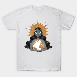 Gaia - Black and Gold T-Shirt